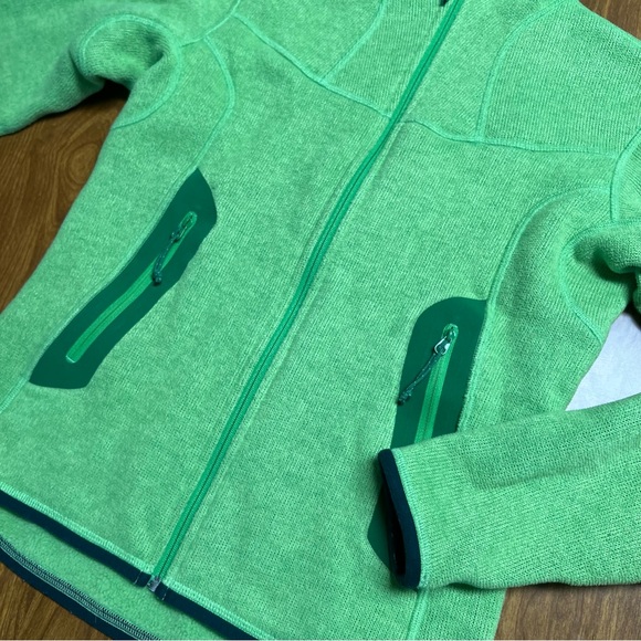 Arc'teryx Covert Hoodie Full zip fleece Jacket size small Green polartec - Picture 7 of 11